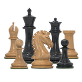 Commemorative Signature Series 3.625" Staunton Chessmen by MANDEEP SAGGU in Boxwood/Ebony